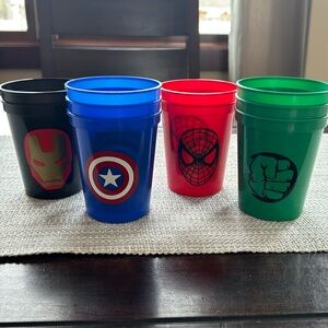Set of 10 Avengers cups